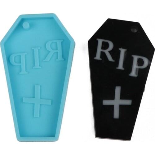 Halloween Keychain Epoxy Resin Mold Jewelry Pendant Silicone Mould DIY Crafts Earrings Necklace Casting Tools