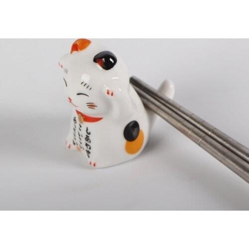 Kitchen Spoon Holders Chopsticks Holder Interesting Sturdy Ceramic Rest Dinner Spoon Stand for Home Kitchen Gadgets Accessories