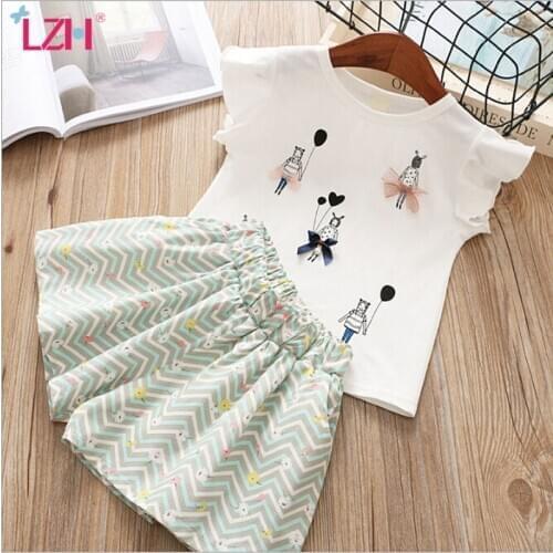 Children Clothing 2021 Summer Toddler Girls Clothes Outfits Kids Clothes Tracksuit Suit For Girls Clothing Sets 3 4 5 6 7 Year