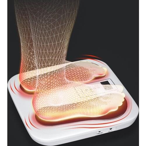 EMS Foot Massager Machine Muscle Stimulator Improve Foot Circulation US Type Portable Foot Leg Body Pain Relief Massager Mat
