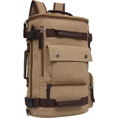 Canvas Casual Business Men’s Laptop Backpack Brand 2021 New Trend Simple Male Travel Backpacks Durable School Bag Y274