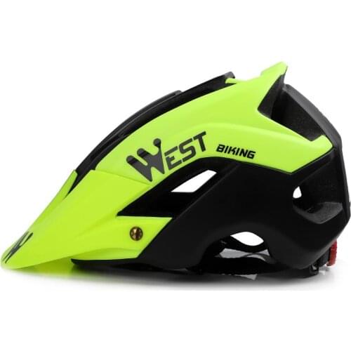 Lightweight Bike Helmet with Soft Removable Lining Pad & Visor Adjustable Trail Racing Helmet Cycling Bike Helmets