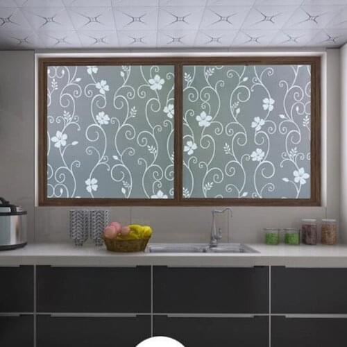 Matte Privacy Window Film Self Adhesive Frosted Opaque Glass Stickers Decorative Uv Window Sticker Decal Bedroom Home Decor