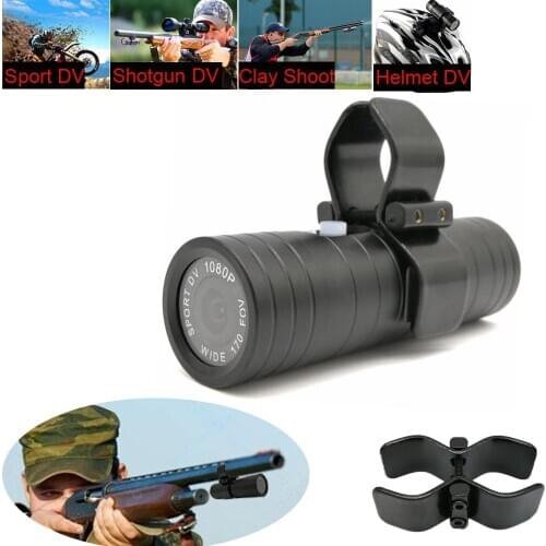 Outdoor Sports Action Camera Gun rifle hunting Camcorder Trail HD 1080P Bike Helmet DVR loop recording