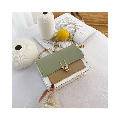 New Shoulder Bag Fashion Women Bag Fashion Leather Crossbody Bag Evening Clutch Purse with Metal Chain 202