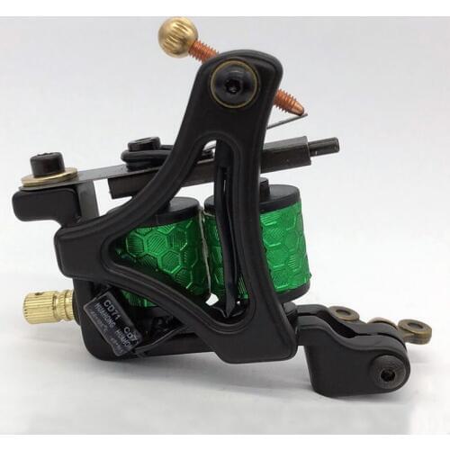 New 5 Color Coils Tattoo Machine 10 Warp Coils Cast-iron Handmade Tattoo Guns Machine For Liner Shader Free Shipping
