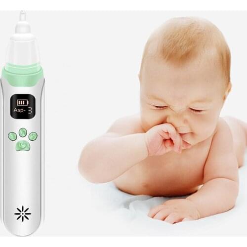 Baby Nose Cleaner Newborn Booger Cleaner Nasal Aspirator With Music Player Infant Electric Nose Suction Sucker USB Rechargeable