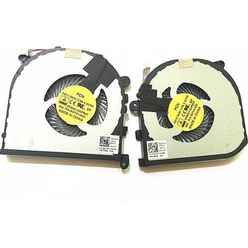Original New laptop CPU GPU Cooling fan for Dell XPS 15 9550 Series DFS501105PR0T DFS501105PQ0T 0RVTXY 036CV9