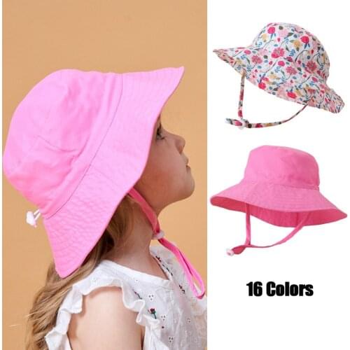 Children Hat Toddler Boys and Girls Summer Print Sun Hat Baby Beach Hat 6 Months to 8 Years Kids Caps