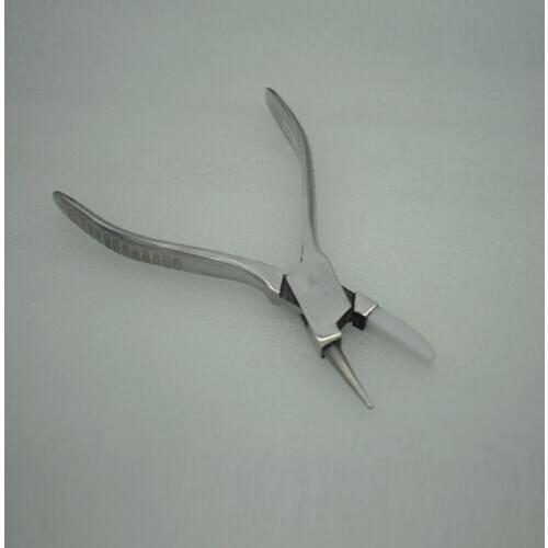Round Nose and Nylon Flat Jaw Pliers Jewelry Wire Forming Bending Plier Stainless Steel
