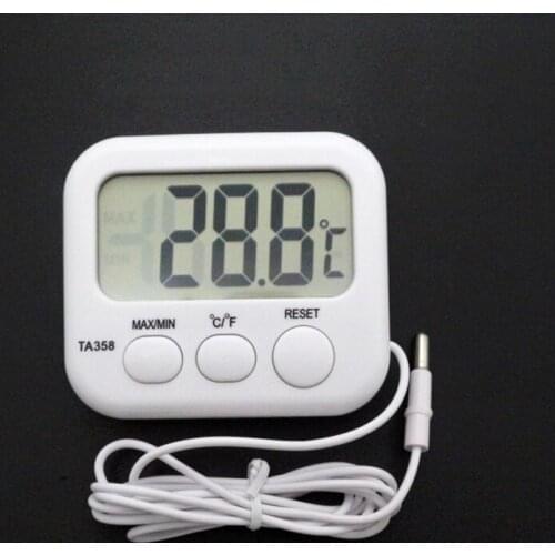 Dropshipping Refrigerator Aquarium Kitchen Electronic LCD Max-Min Thermometer Digital Thermo Temperature Meter With Probe Sensor
