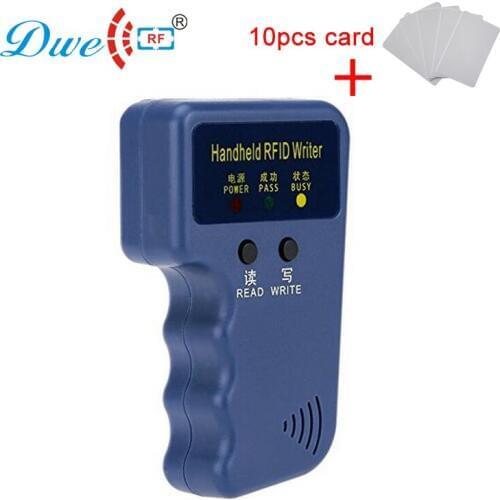 RFID card reader portable 125khz EMID rfid card replicate machine key tag duplicator cloner with 10 cards