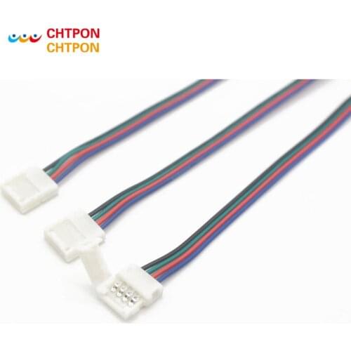 RGB LED Strip Connector 4pin 10mm Free Welding Connector 5pcs/lot
