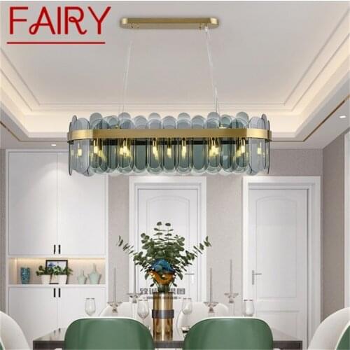 FAIRY Chandelier Postmodern Oval Pendant Lamp Simple LED Light Fixture for Home Living Dining Room