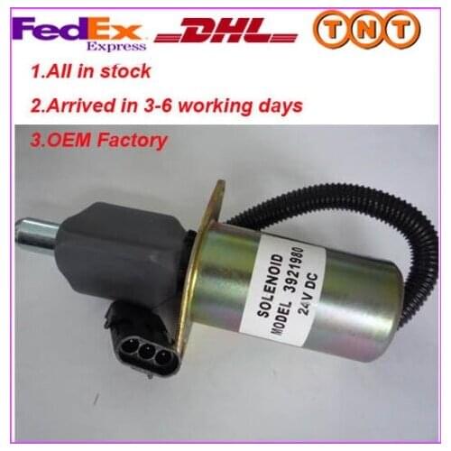 Fuel shutdown solenoid 3921980 shut off solenoid 6CT/6CTA 24V
