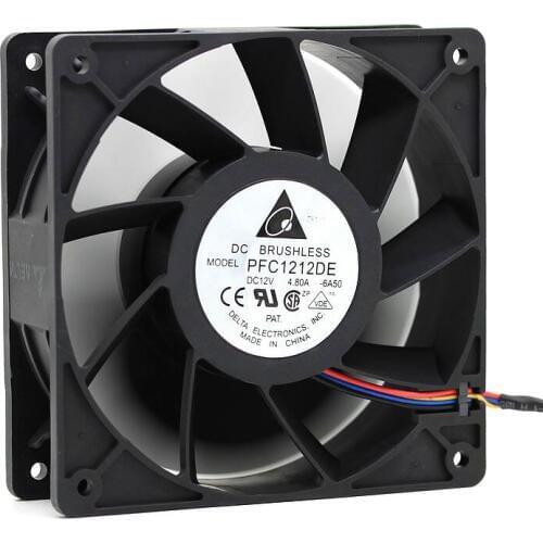Brand new DELTA PFC1212DE 12038 12V 4.8A 12CM high air volume cooling fan