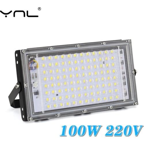 100W LED Flood Light AC 220V 240V Projector Reflector LED Floodlight Spotlight Waterproof Outdoor Street Lamp Light Lighting
