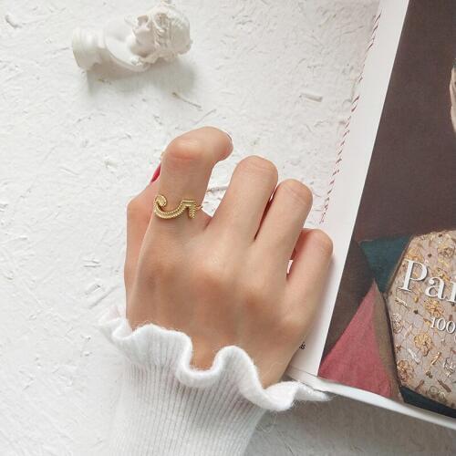 WTLTC Custom Personalized Stack Rings for Women 925 Sterling Sliver Waved Ring Statement Minimalist Thin Rings Christmas Gifts