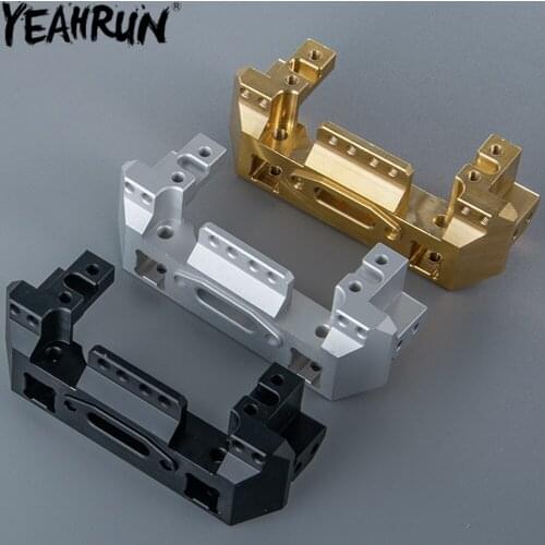 YEAHRUN TRX4 Metal Front Bumper Mount Heavy Duty Servo Stand for 1/10 Traxxas TRX-4 RC Crawler Car Upgrade Parts