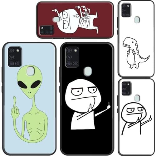 Funny Middle Finger Memes Cover For Samsung A12 A32 A42 A52 A72 A11 A31 A51 A71 A02 S A20 A30 A40 A50 A70 A20e A21S