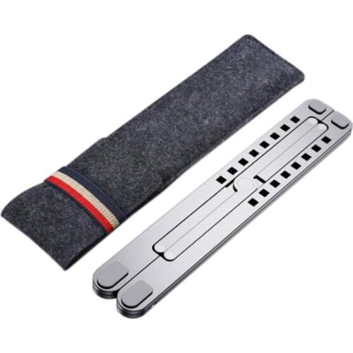 11-17inch Cooling Rack Folding Adjustable Angle Aluminum Alloy Desktop Portable Holder Office Universal Non Slip Laptop Stand