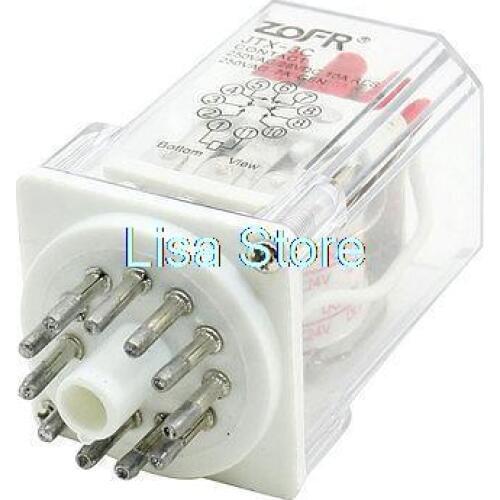 DC 24V Coil General Purpose Power Relay 3NO+3NC 3PDT 11 Terminal