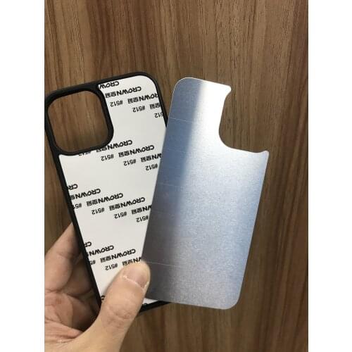 2D Sublimation Blank phone cover rubber TPU+PC printing case for iphone XR 7 8 11 12 mini pro xs xs max heat transfer