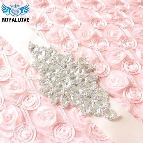 30 pcs Exquisite Glass Stone crystal applique, rhinestone applique, crystal bead applique for bridal sash, bridal sash applique