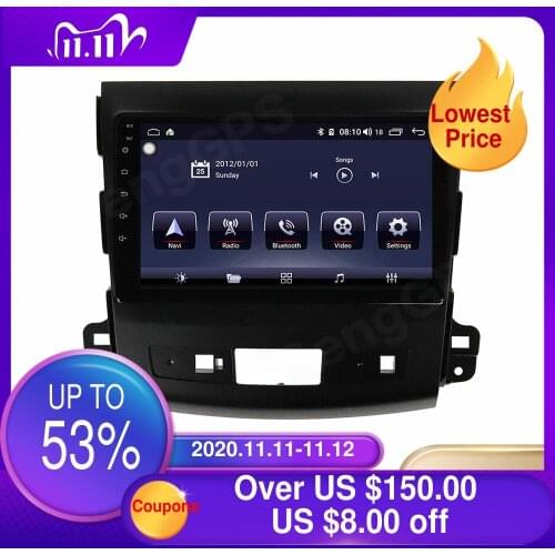360 Camera Car Stereo for Mitsubishi Outlander 2006-2012 DVD Player Android 10.0 Multimedia Radio GPS Navigation Touchscreen