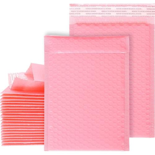 5pcs/10Pcs/20pcs Pink Bubble Envelope bag Poly Bubble Mailers Padded Self Seal mailing bags shipping Bubble bag