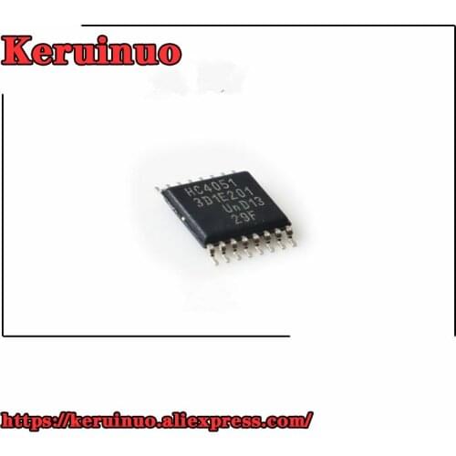 50pcs HC4051 74HC4051 74HC4051PW TSSOP-16 Analog multiplexer SMD IC