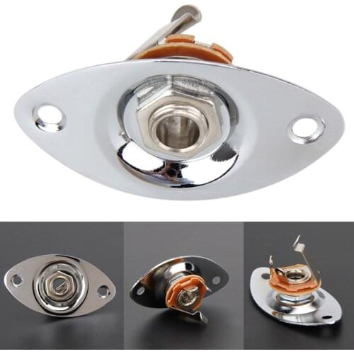 6.35mm Electric Guitar/Bass O-val Pickup Jack Poratble Guitar Pickup Jack for guitar accessories guitar parts