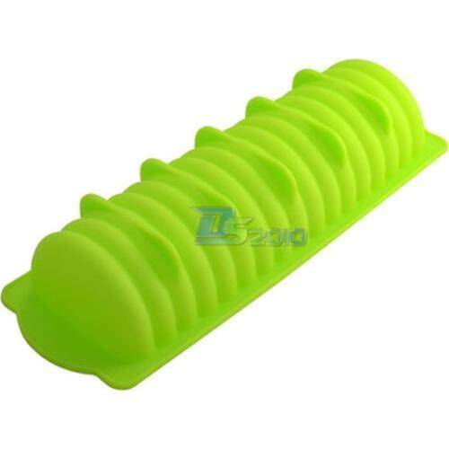ANGRLY 1pcs Cylinder Caterpillars Bundt Cake Mousse Bread Loaf Silicone Mold Baking Pan Cake Pasty Tools Silicone Cake Pan Mold
