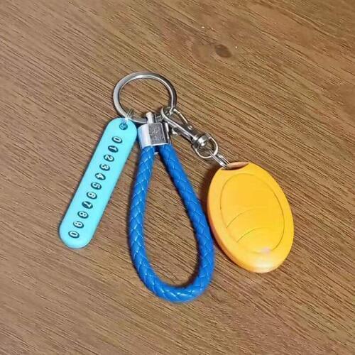 Anti-lost Car Keychain Phone Number Card Keyring Phone Number Plate Key Ring Auto Vehicle Key Chain Accessories