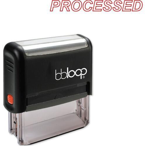 Bbloop Processed w/Italic outline Style Font and Design Self-Ink