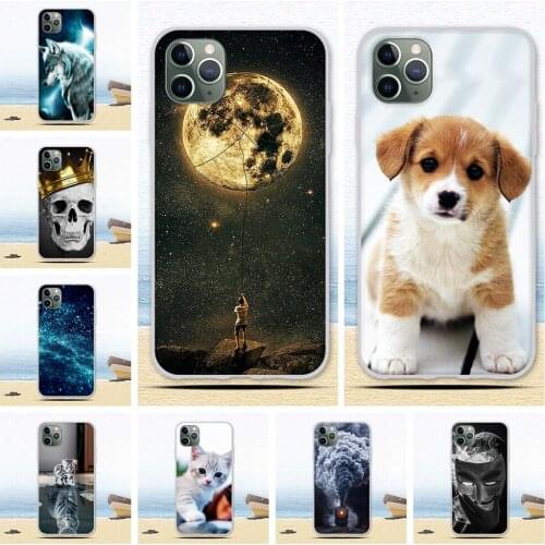 Cases For iPhone 11 Pro Max Case cover Soft Silicone Phone coque on For iPhone 11 cartoon capa Pro Luxury Painted Pattern
