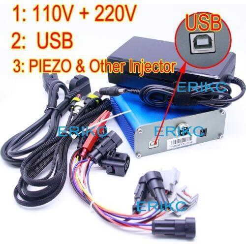 ERIKC Common Rail Fuel Injector Test Equipment, Car Universal Diagnostic Machine Piezo And Electromagnetic Fuel Injector