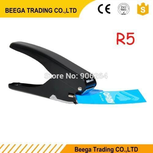 Imported from TaiWan New Design R5 Flat Hole ID Business Criedit PVC Paper Card Corner Rounder Punch Perforating Cutter Pliers