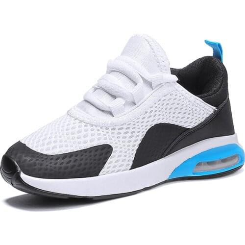 Children Casual Shoes For Boys Sneakers Kids Shoes Girls Sneakers Lace-up Breathable Mesh Cushion School Footwear Trainers 2021
