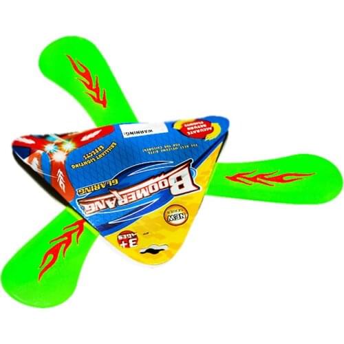 Children Toys Luminescent Triangular Boomerang Children Day Flying Gift Outdoor Sports Toys Three Leaf Flying Saucer Dropshippin
