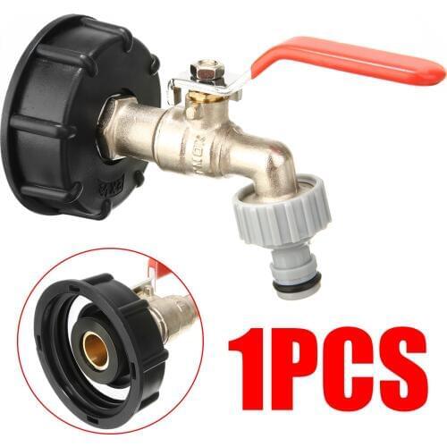 Mayitr IBC Tank Cap With Brass Tap 1/2 Inch Connector Water Butt Hose Pipe Garden Water Connectors