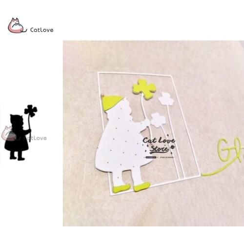 Lovely Little Girl Metal Cutting Dies Stencils For DIY Scrapbooking Paper Card Decorative Craft Dies Embossing Die Cuts New 2019