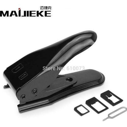 MAIJIEKE 2 in 1 multi-function stainless steel SIM card cutter for iPhone SIM/Micro/Nano Smart
