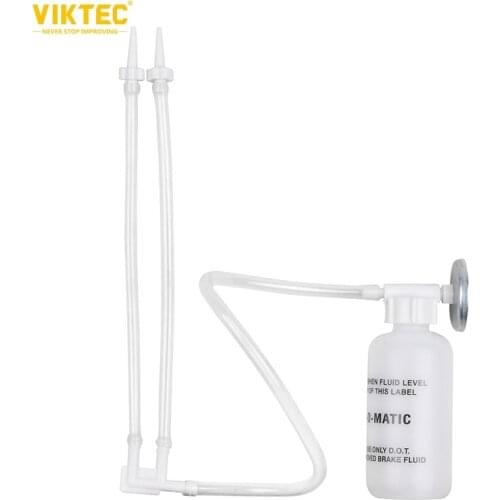 Viktec Brake Bleeding Kit Easy Use One Person Brake Fluid Bleeder with Magnet Mount&Hanging Lanyard for Car Motorcycles Brake