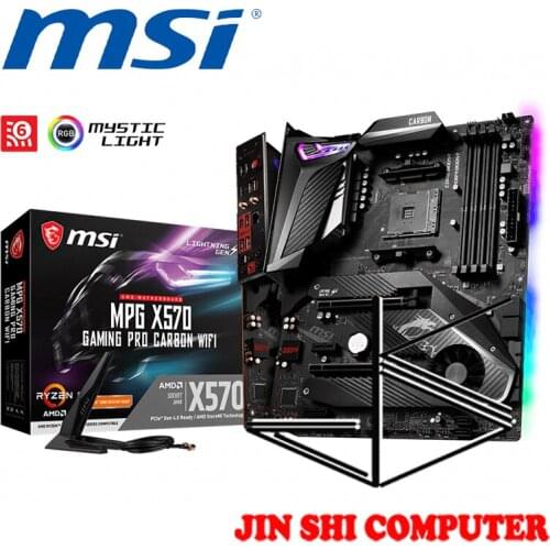 NEW MSI MPG X570 GAMING PRO CARBON WIFI AM4 socket Supports AMD PCIe 4.0 Turbo USB 3.2 GEN2
