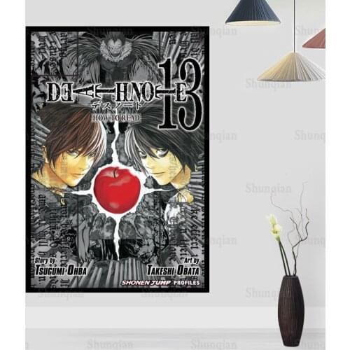 New Death Note Rule Anime Poster Canvas Fabric Wall Art Poster Print Painting Nature Decoration Modern Home Decor Poster 0422