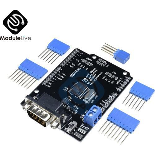 MCP2515 Can Bus Shield Board SPI Interface 9 Pins Standard Sub-D Connector Expansion Module DC 5-12V For Arduino Seeeduino