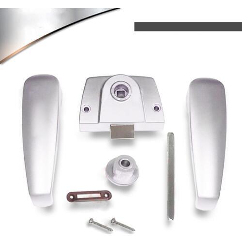 Polished Chrome Privacy Door Knob Set Handle Bathroom Toilet Twist Turn Lock 1 set of Camper Caravan RV Door lock