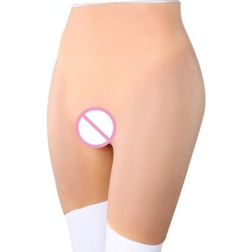Full Silicone Buttocks Hips Shaper Vagina Panty Transvestism Pants M 3250g Butt Lifter Shapewear