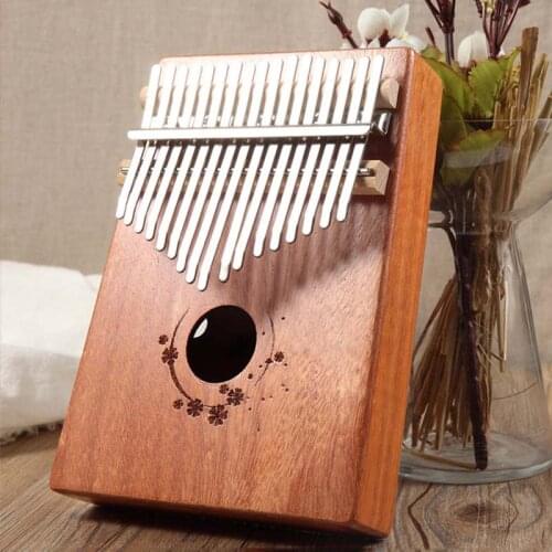 Portable Kalimba Exquisite Finger Thumb Piano,Finger Piano Instrument With Mahogany Body The Best Gift for Music Lovers Beginner
